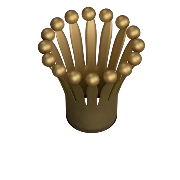 Crown 3D icon, view 4