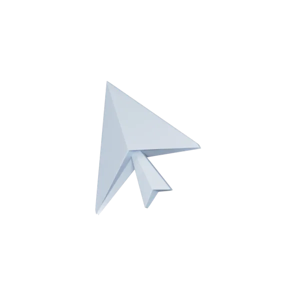 Cursor 3D icon, view 2