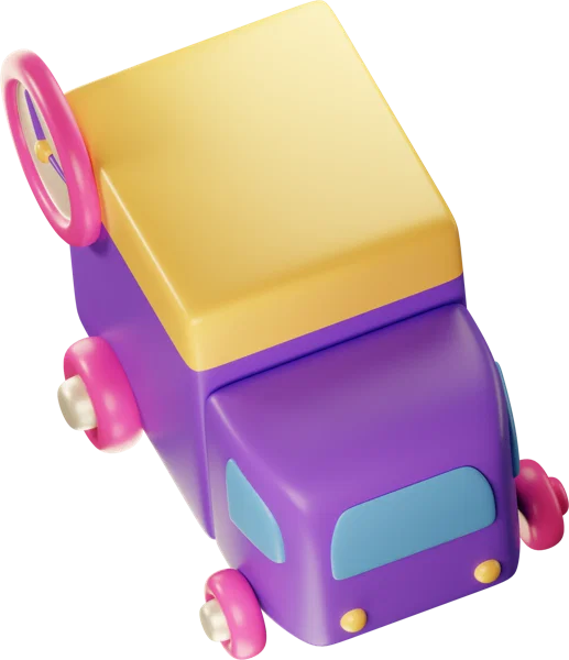 Bus 3D icon, view 5