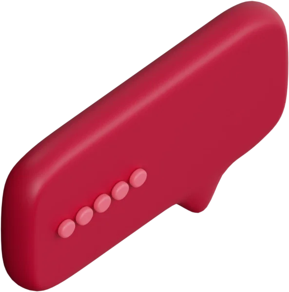 Speech Bubble 26 3D icon, view 4