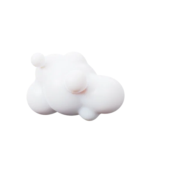 Cloud 3D icon, view 2
