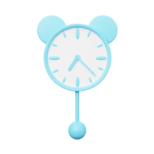 Clock 2 3D icon, view 1