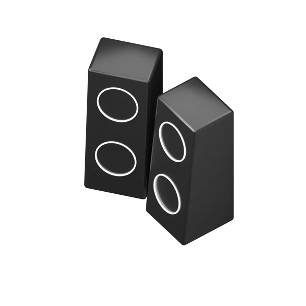 Speakers 2 3D icon, view 5