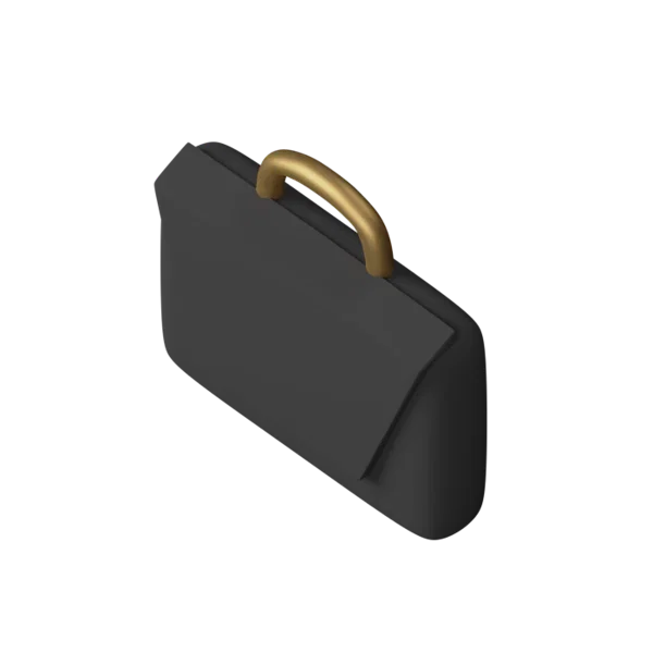 Briefcase 3D icon, view 5