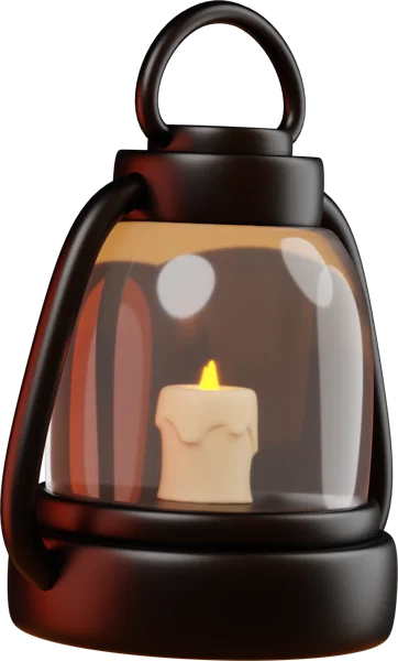 Lamp 3D icon, view 3