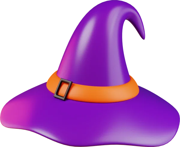 Witch Hat 3D icon, view 1
