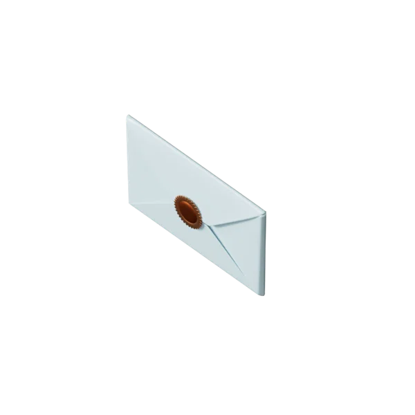 Message 3D icon, view 5