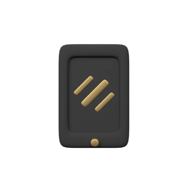 Mobil 3D icon, view 1