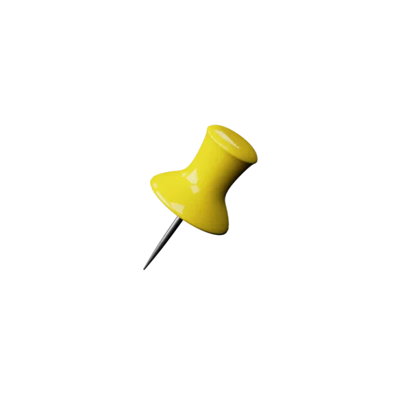 Pin 3D icon, view 2