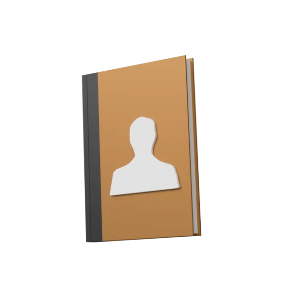 Adress Book 3D icon, view 2