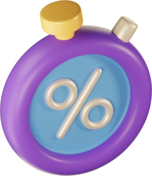 Timer 3D icon, view 4