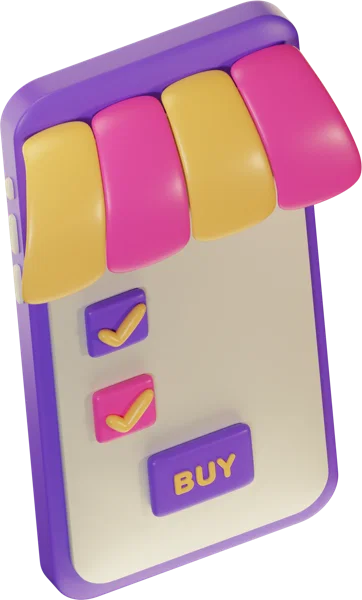 Telephone 3D icon, view 4