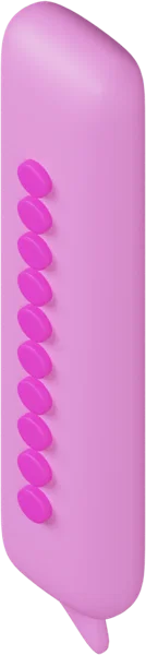 Speech Bubble 3 3D icon, view 5