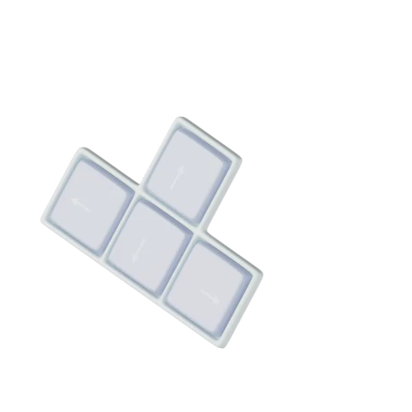 Arrow Keys 3D icon, view 5