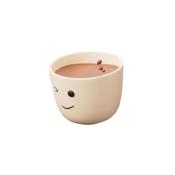 Coffee Cup 2 3D icon, view 2