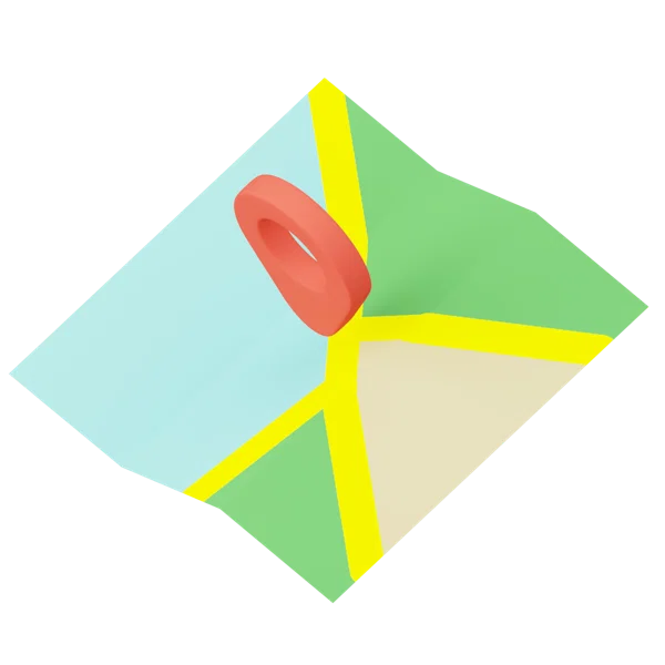 Map 3D icon, view 5