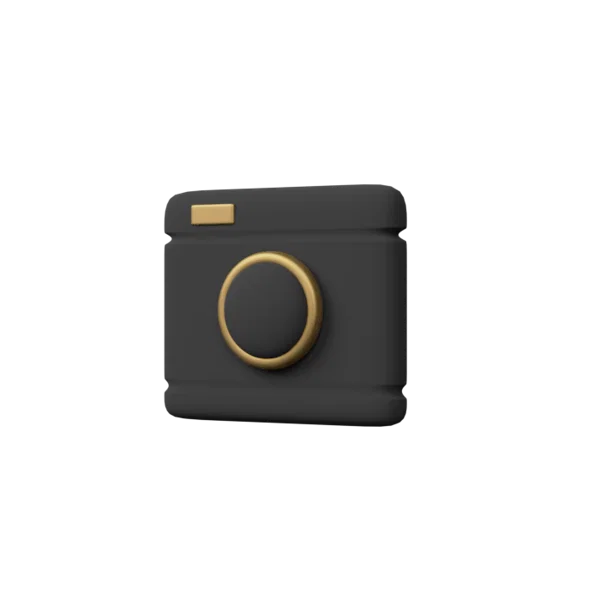 Camera 2 3D icon, view 2