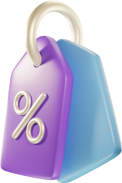 Tags 3D icon, view 2