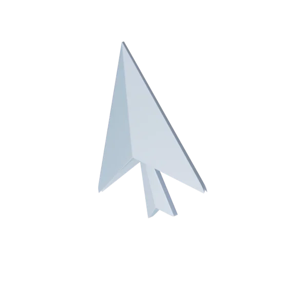 Cursor 3D icon, view 5