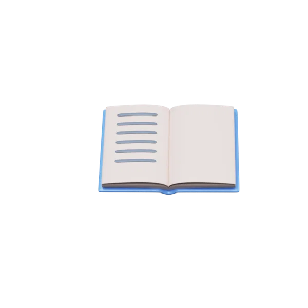 Notebook 3D icon, view 3