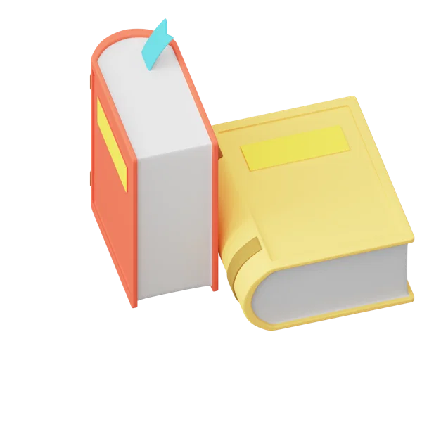 Old Book 3D icon, view 5