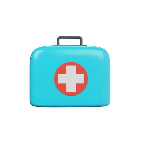 Medic Suitcase 3D icon, view 1