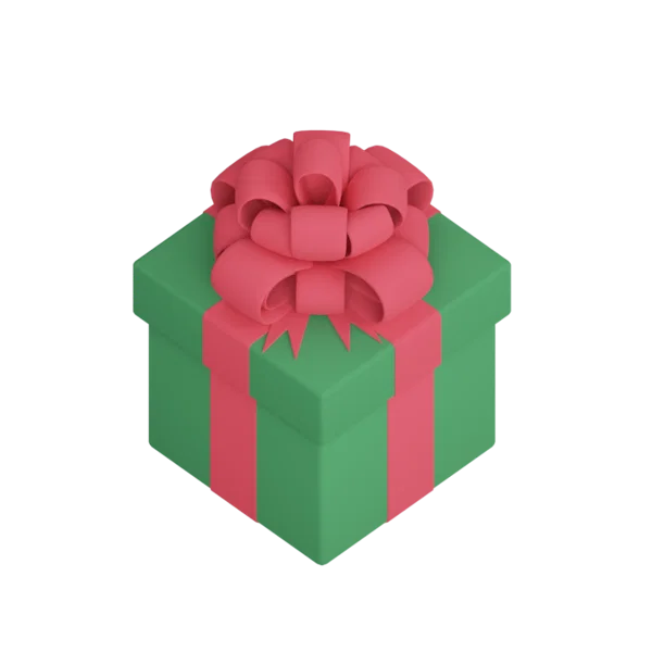 Gift 2 3D icon, view 4