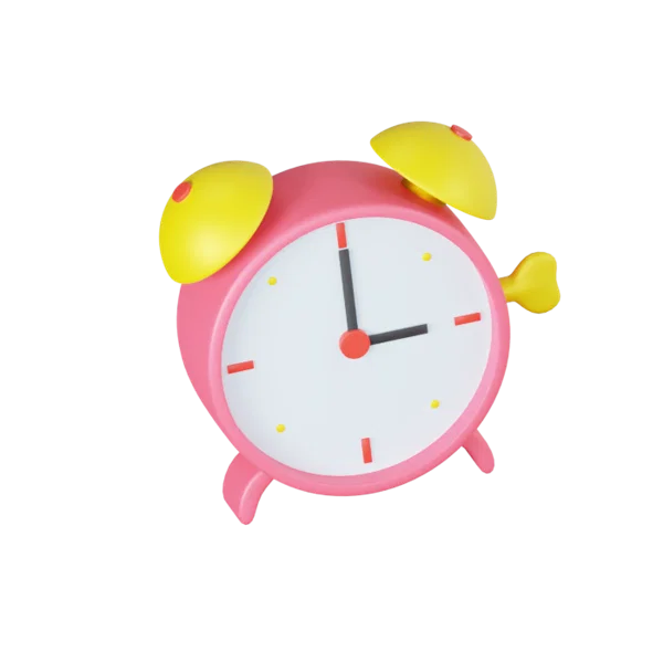 Alarm 3D icon, view 4