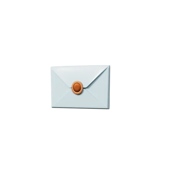 Message 3D icon, view 2