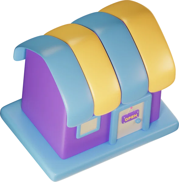 Shop 3D icon, view 4