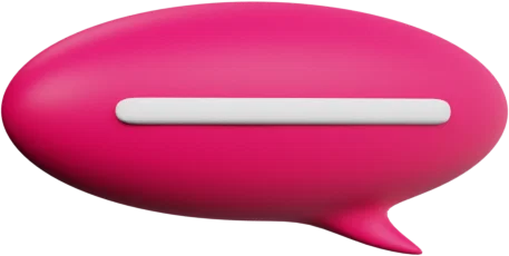 Speech Bubble 15 3D icon, view 3