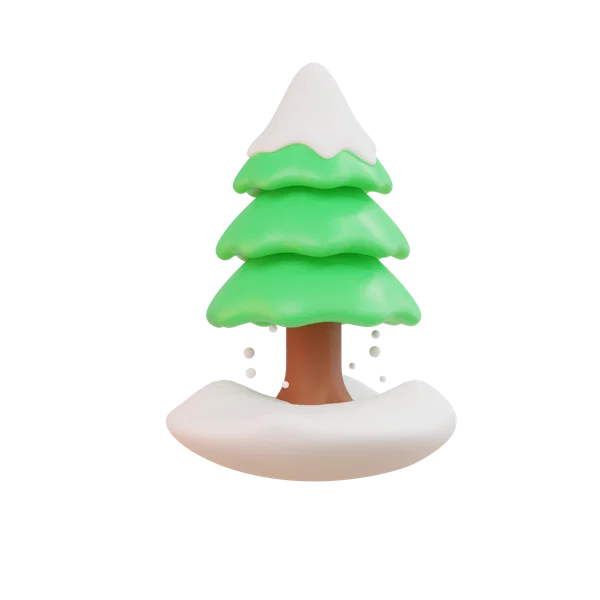 Tree 3D icon, view 3