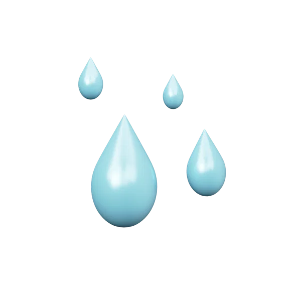 Rain 3D icon, view 1
