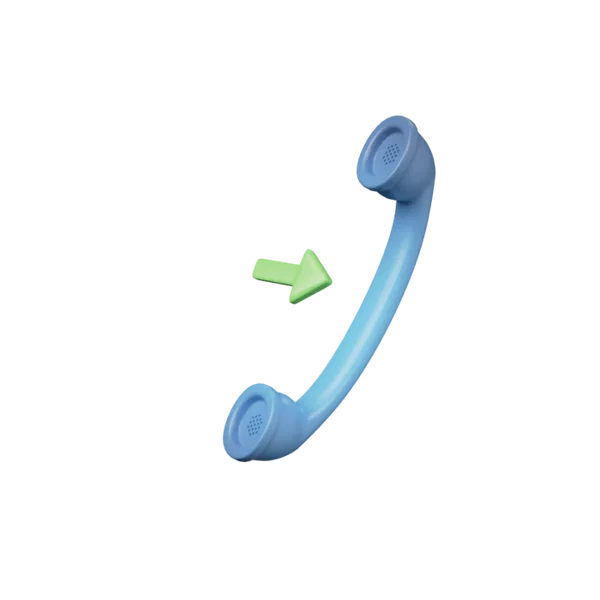 Telephone - Incoming 3D icon, view 2