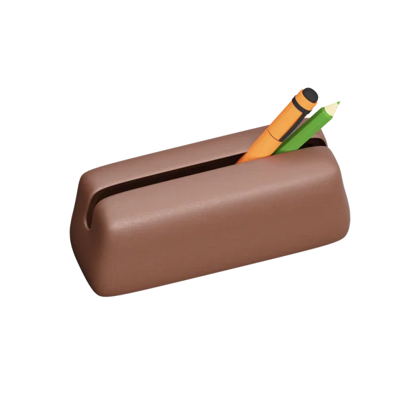 Pencilcase 3D icon, view 4