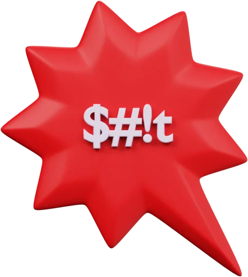 Speech Bubble 6 3D icon, view 1