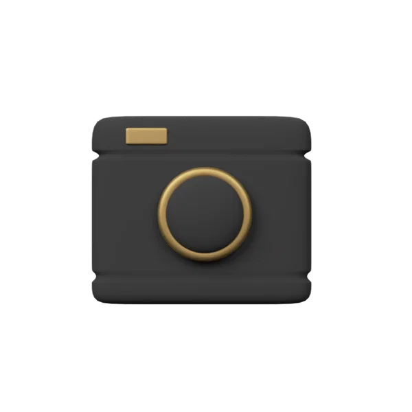 Camera 2 3D icon, view 1