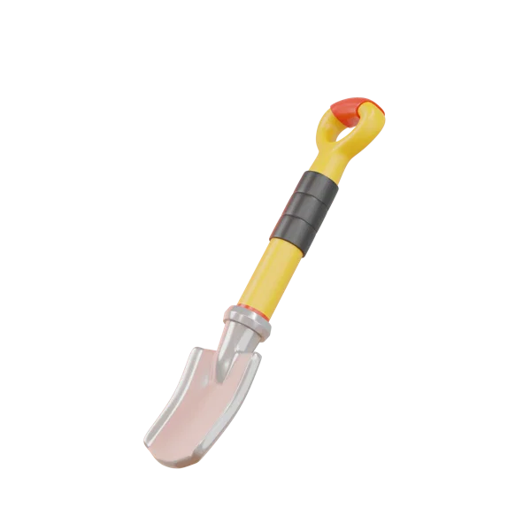 Shovel 3D icon, view 2