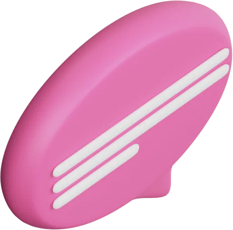 Speech Bubble 8 3D icon, view 4