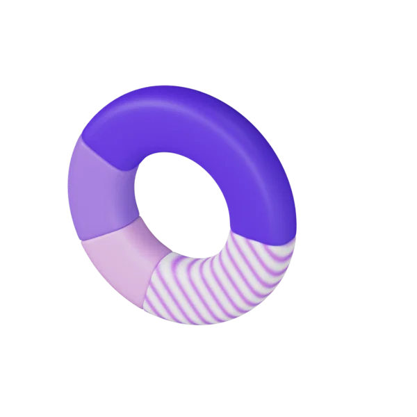 Donut Chart 3D icon, view 5