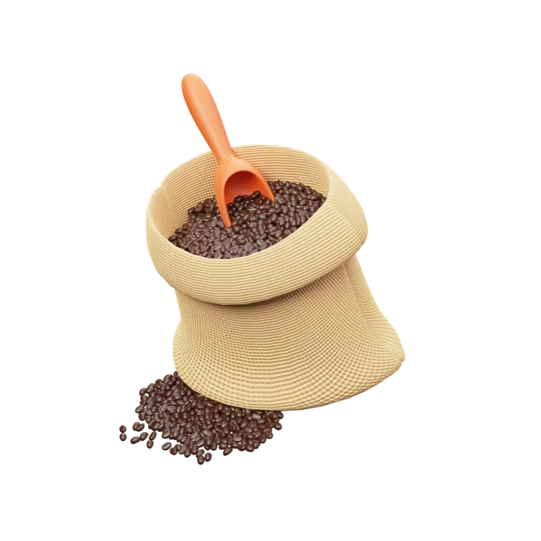 Coffee Bag 3D icon, view 1