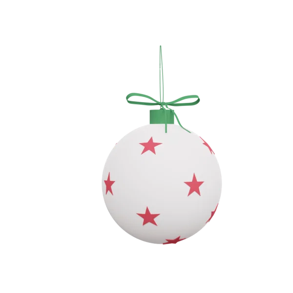 Ball (stars) 3D icon, view 3