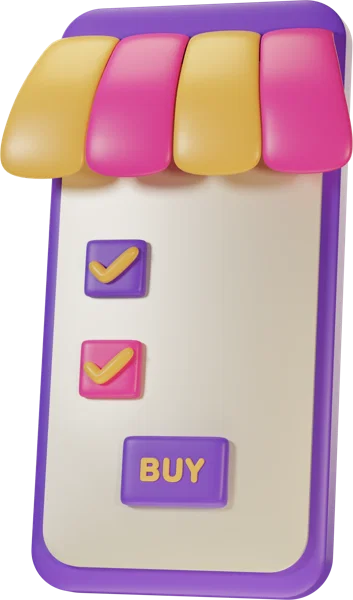 Telephone 3D icon, view 1