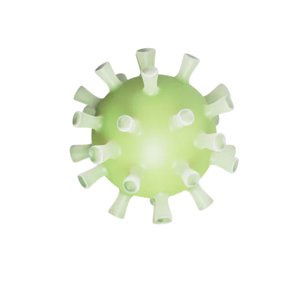Virus 3D icon, view 4