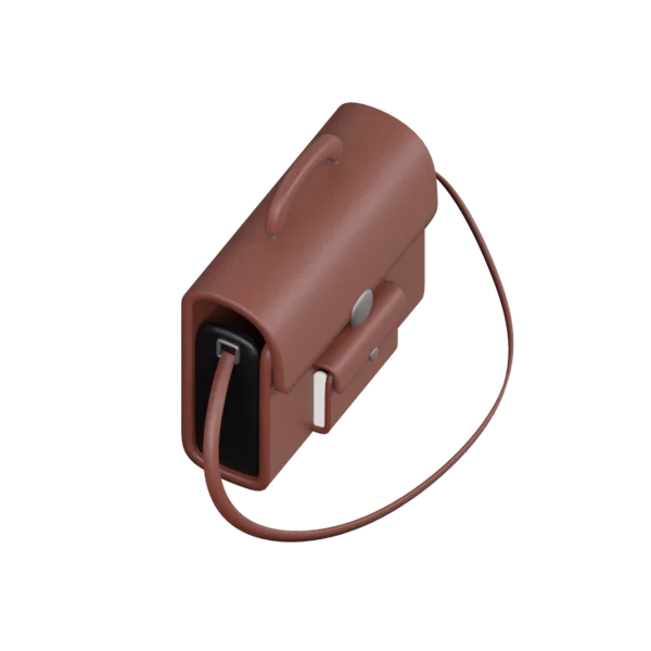 Briefcase 3D icon, view 4