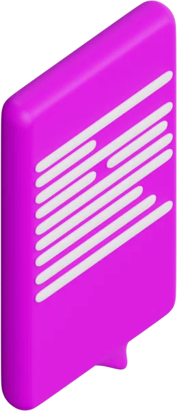 Speech Bubble 10 3D icon, view 4