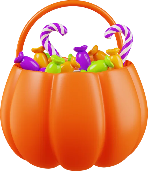 Basket of Sweets 3D icon, view 1