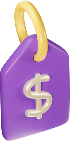 Price tags 3D icon, view 4