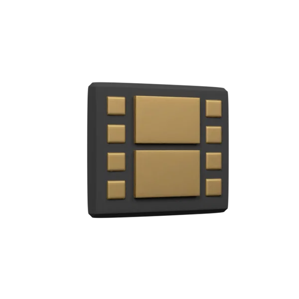 Film 3D icon, view 3
