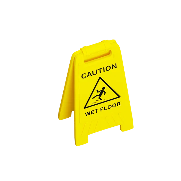 Slippery Sign 3D icon, view 4